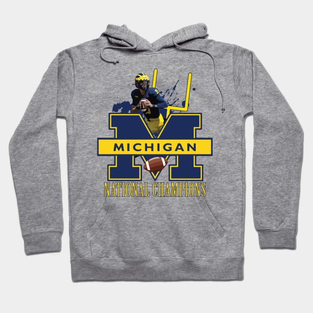 Awesome Michigan National Champions Design Hoodie by AqlShop